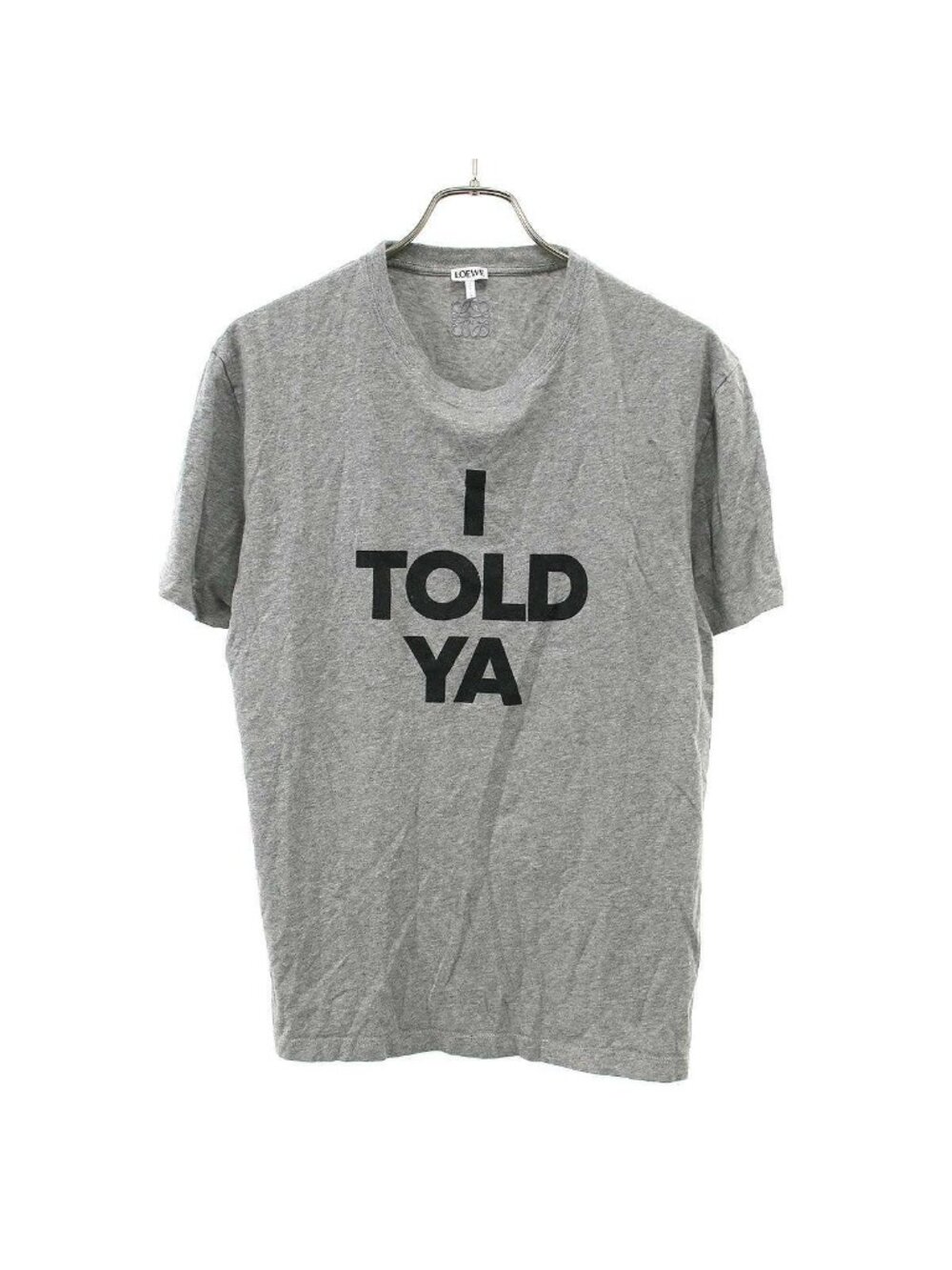 Loewe I Told YA Print T-Shirt Gray XS
